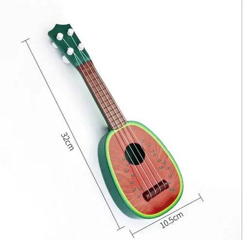 Fruit-Themed 4-String Playable Music Toy Guitar Ukulele for Kids - ToylandEU