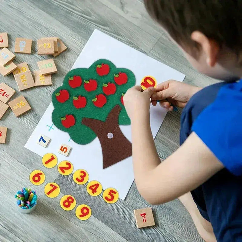 Fruit Tree Felt Puzzle Toy For Developing Early Learning - ToylandEU