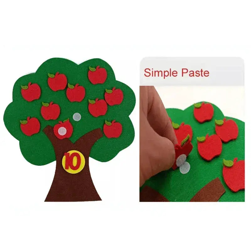 Fruit Tree Felt Puzzle Toy For Developing Early Learning - ToylandEU