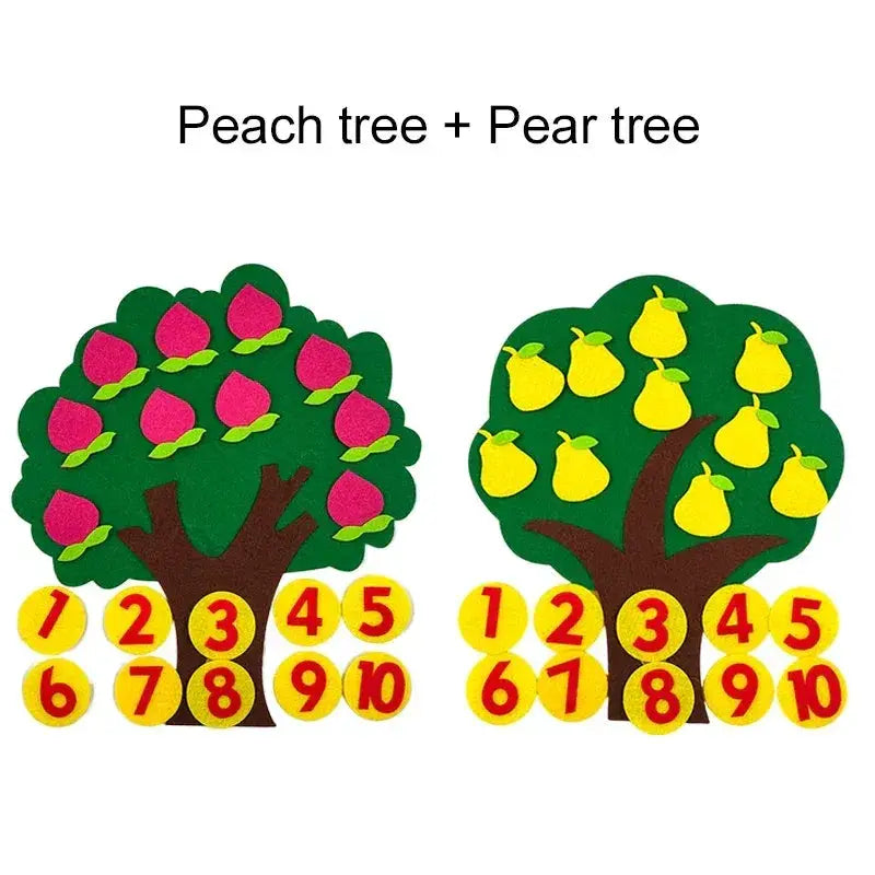 Fruit Tree Felt Puzzle Toy For Developing Early Learning - ToylandEU