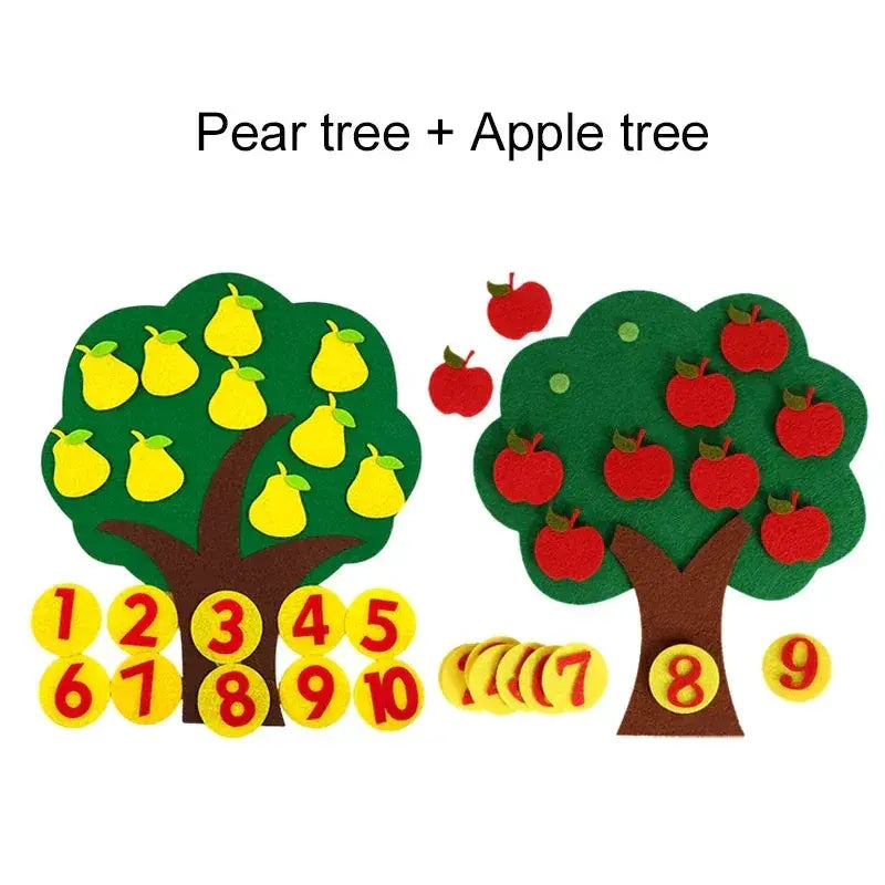 Fruit Tree Felt Puzzle Toy For Developing Early Learning - ToylandEU