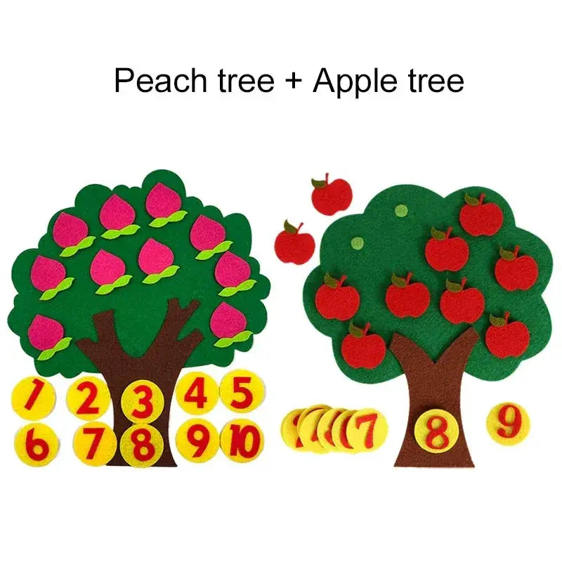 Fruit Tree Felt Puzzle Toy For Developing Early Learning - ToylandEU