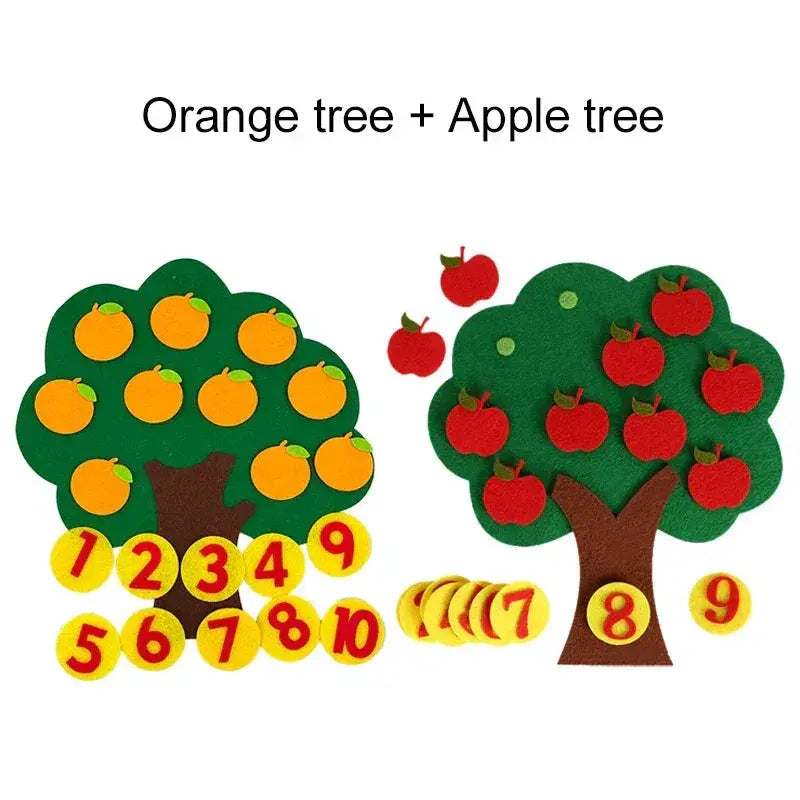 Fruit Tree Felt Puzzle Toy For Developing Early Learning - ToylandEU