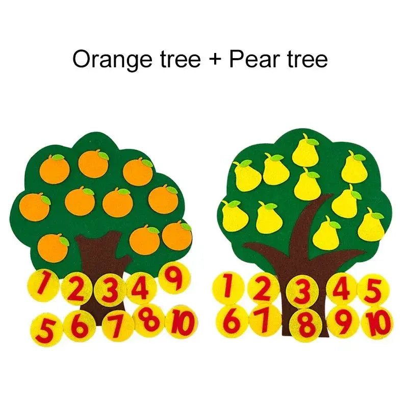 Fruit Tree Felt Puzzle Toy For Developing Early Learning - ToylandEU