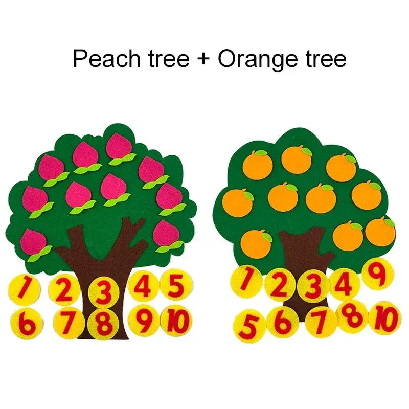Fruit Tree Felt Puzzle Toy For Developing Early Learning - ToylandEU
