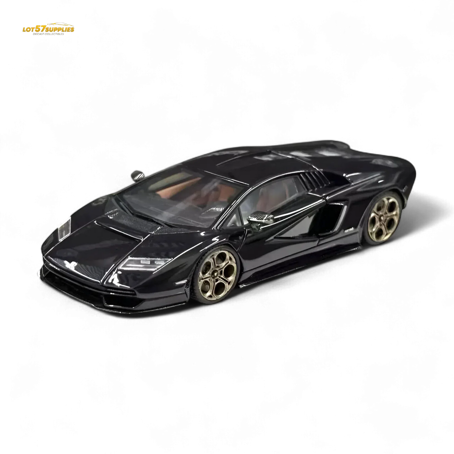 Fuelme Model NEO COUNTACH LPI 800-4 NERO MAIA BLACK 1:64 Resin - ToylandEU