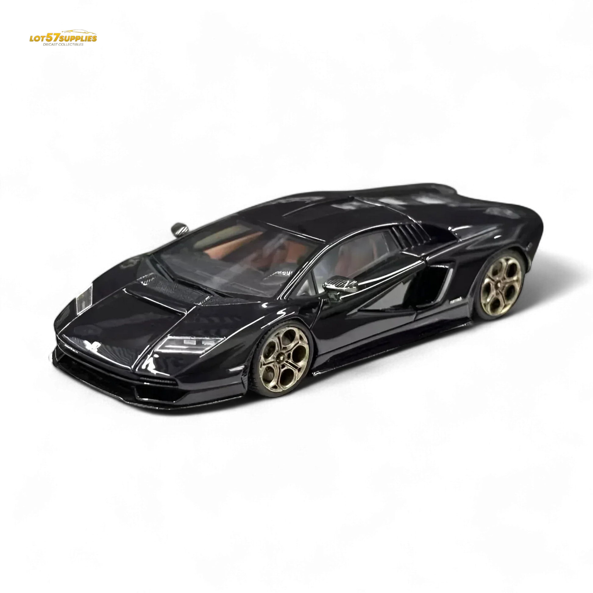 Fuelme Model NEO COUNTACH LPI 800-4 NERO MAIA BLACK 1:64 Resin - ToylandEU