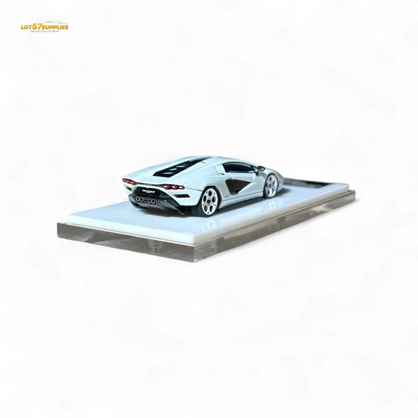Fuelme Model NEO COUNTACH LPI 800-4 BIANCO SIDERALE 1:64 Resin - ToylandEU