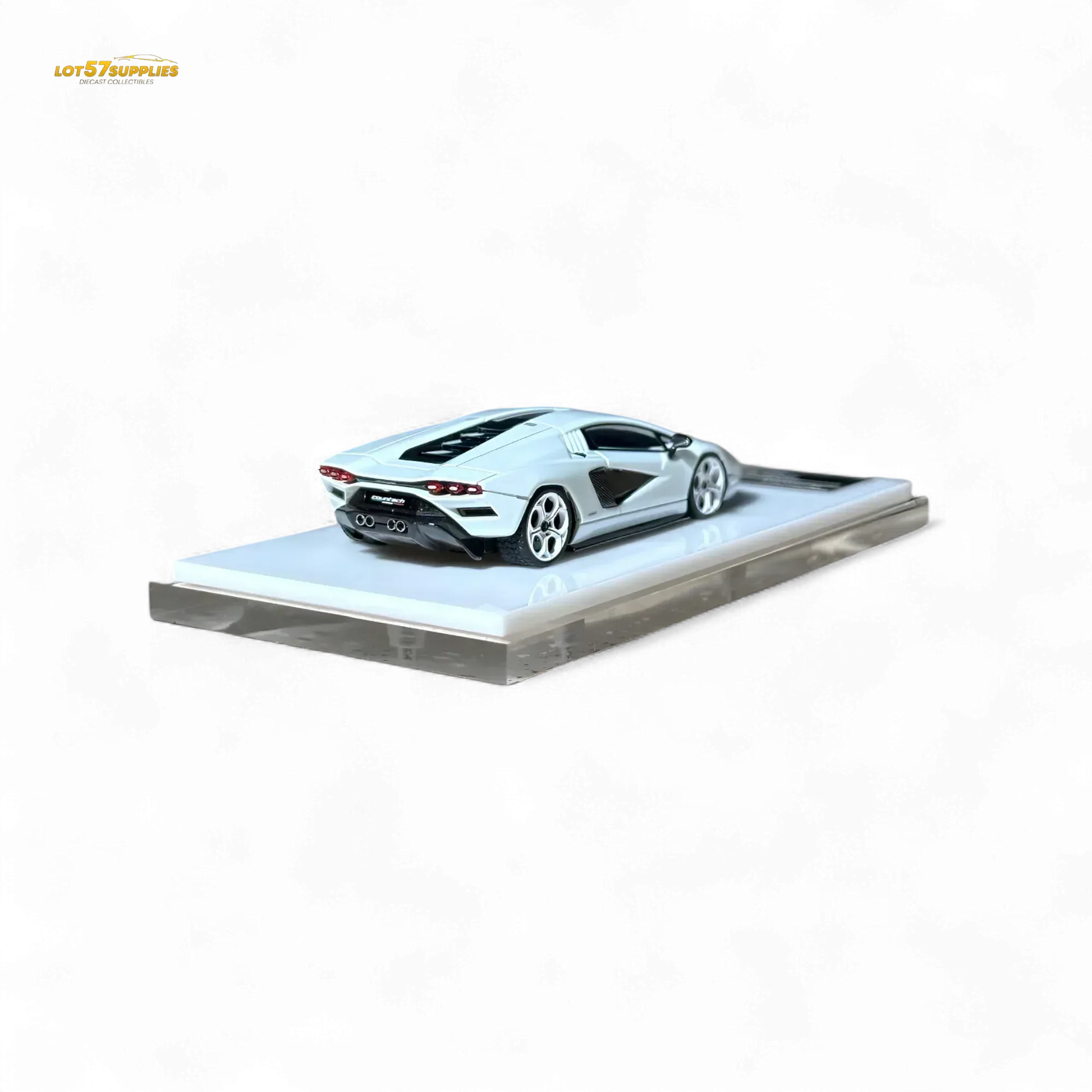 Fuelme Model NEO COUNTACH LPI 800-4 BIANCO SIDERALE 1:64 Resin - ToylandEU