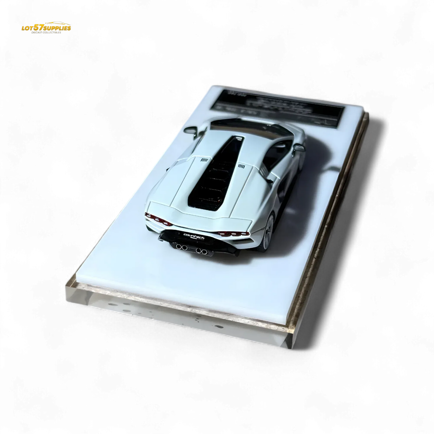 Fuelme Model NEO COUNTACH LPI 800-4 BIANCO SIDERALE 1:64 Resin - ToylandEU