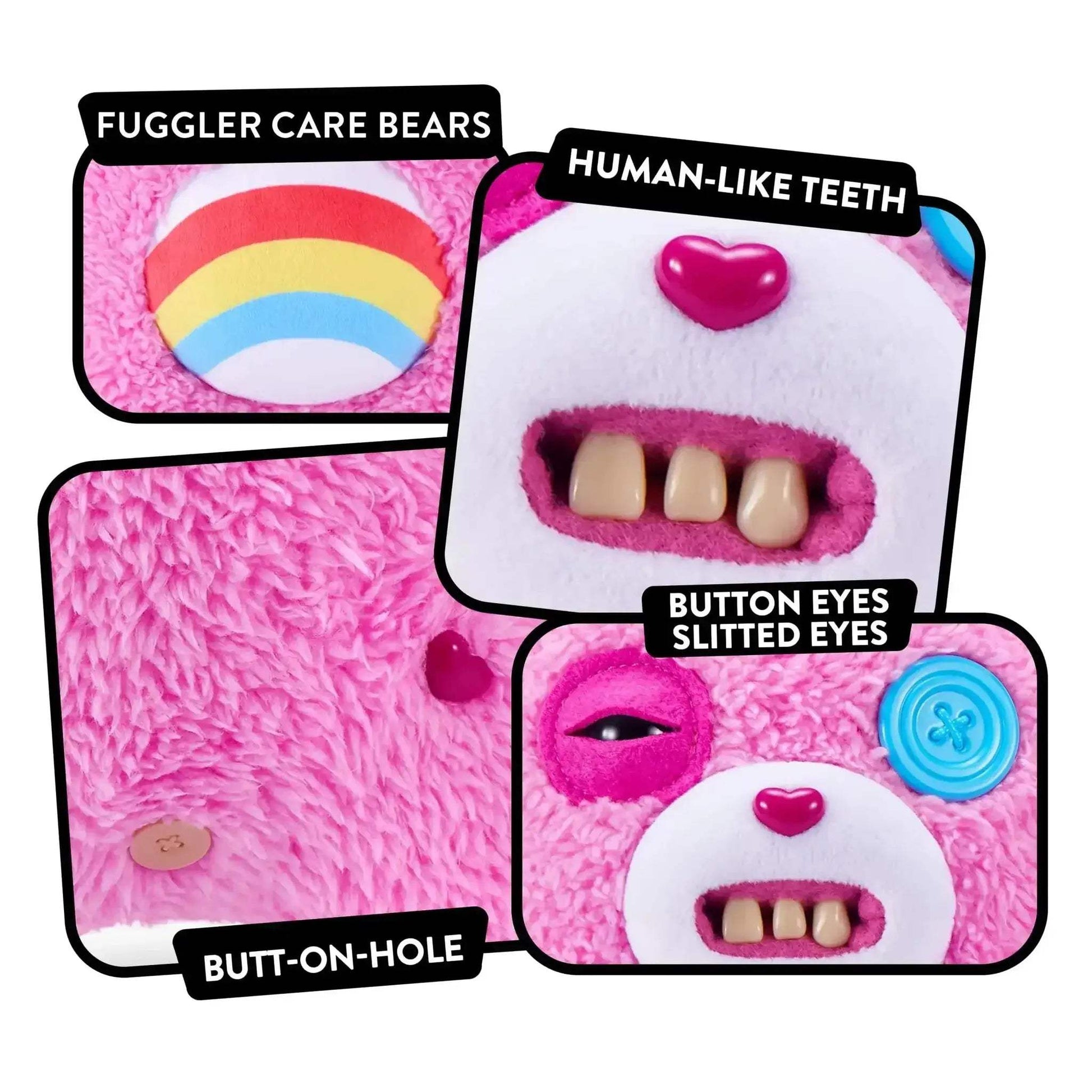Fuggler Care Bears Ugly Teeth Plush Toy Collectible - ToylandEU