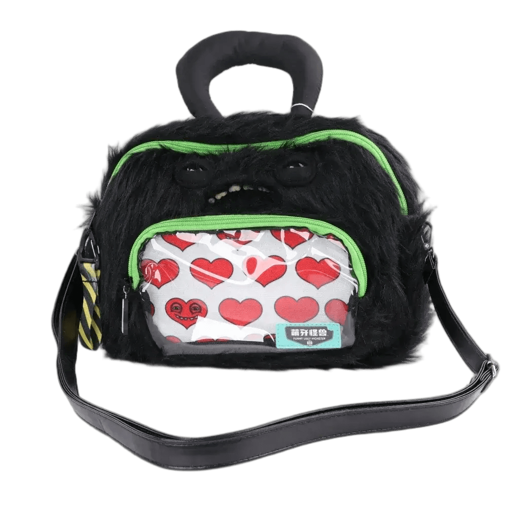 Fuggler Plush Crossbody Bag Cute Ugly Monster With Colorful Teeth - ToylandEU