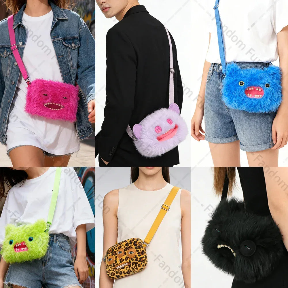 Fuggler Plush Crossbody Bag Monster Tote Wide Eyed - ToylandEU
