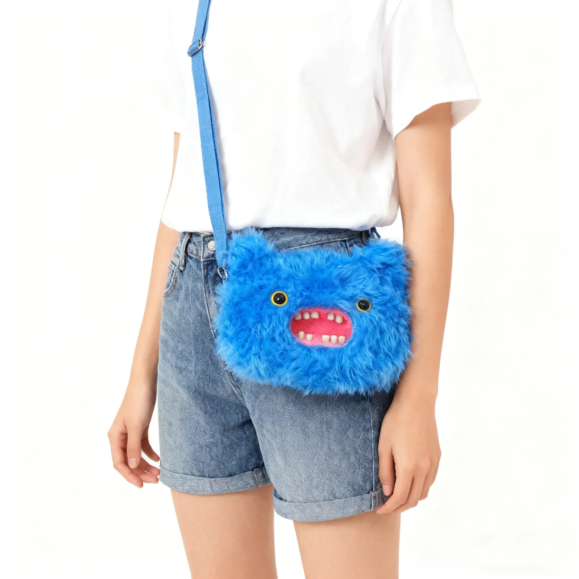 Fuggler Plush Crossbody Bag Ugly Tooth Monster with Chain Strap - ToylandEU