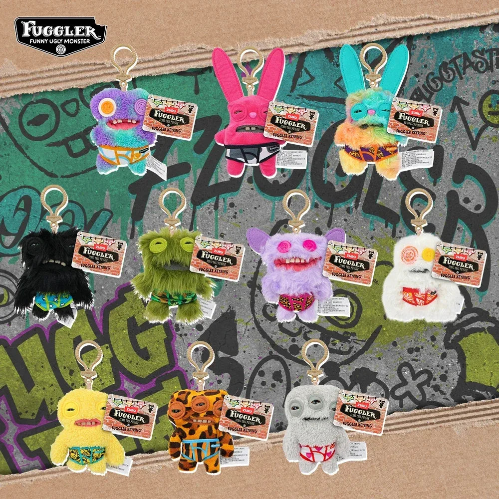 Fuggler Plush Keychain Monster Funny Ugly Cute Rabbit Toy - ToylandEU