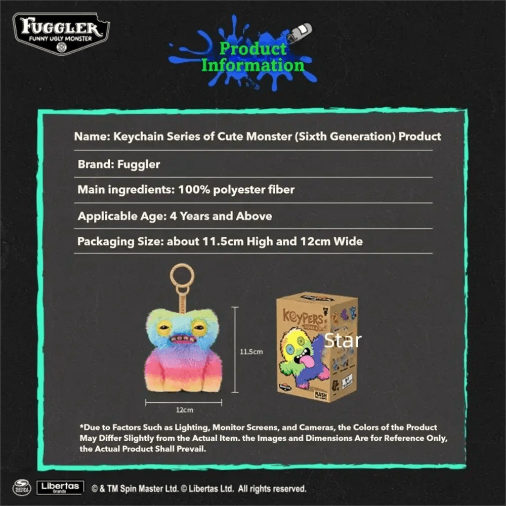 Fuggler Plush Keychain Ugly Cute Monster Blind Box - ToylandEU