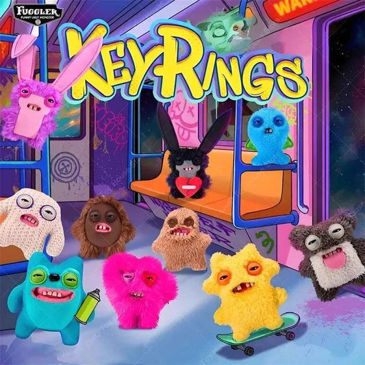  Fuggler Plush Keychain Ugly Teeth Monster Toy -  ToylandEU™