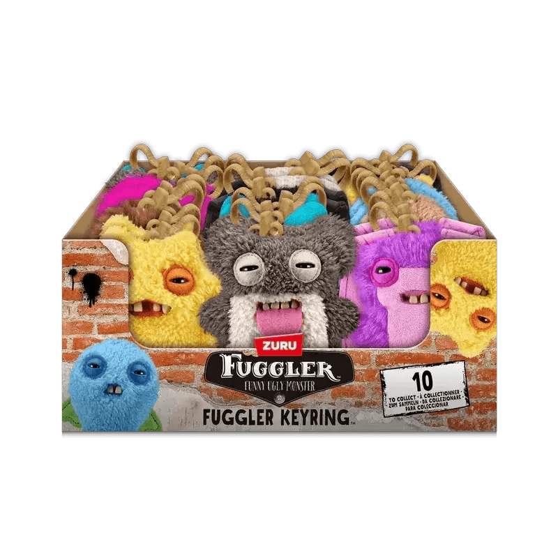 Fugglers Keychain Plush Ugly Monster Charm Soft Gift For Kids - ToylandEU
