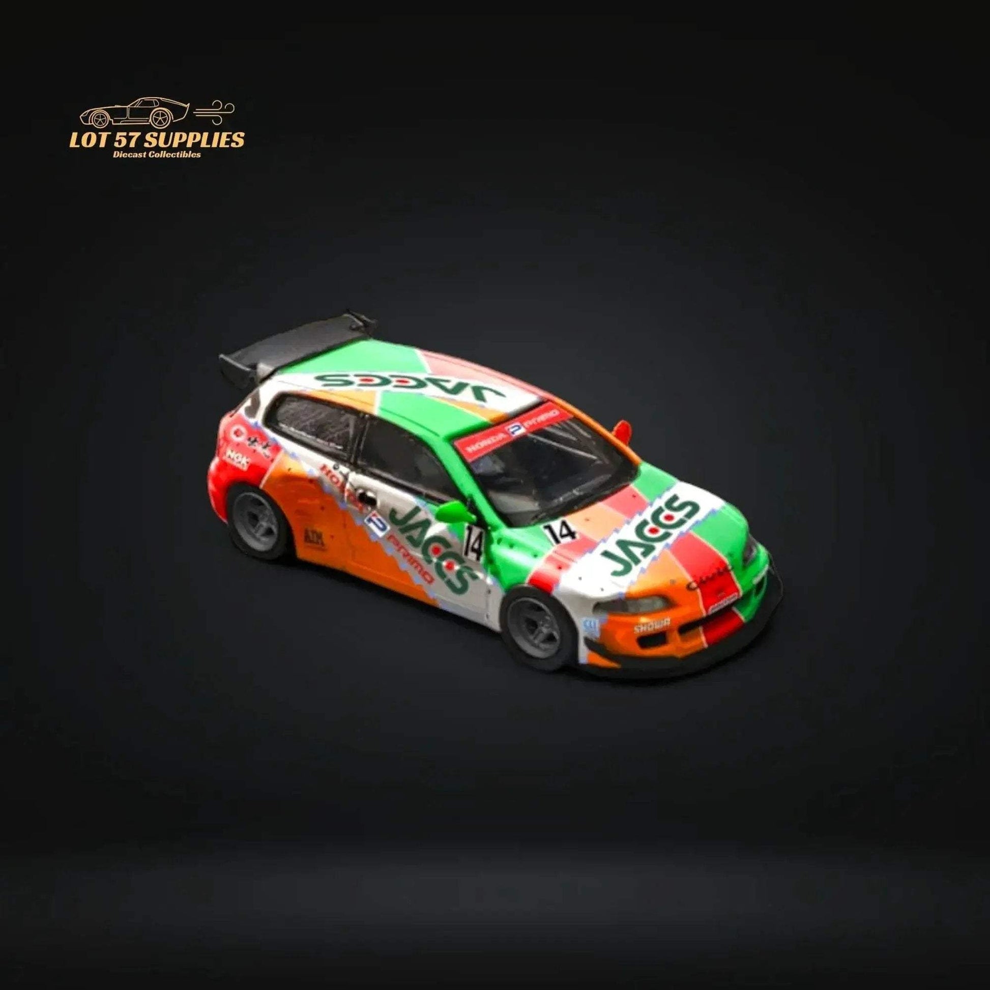 Fuji Honda Civic EG6 5th Gen MK5 Rocket Bunny JACCS #14 Livery 1:64 - ToylandEU