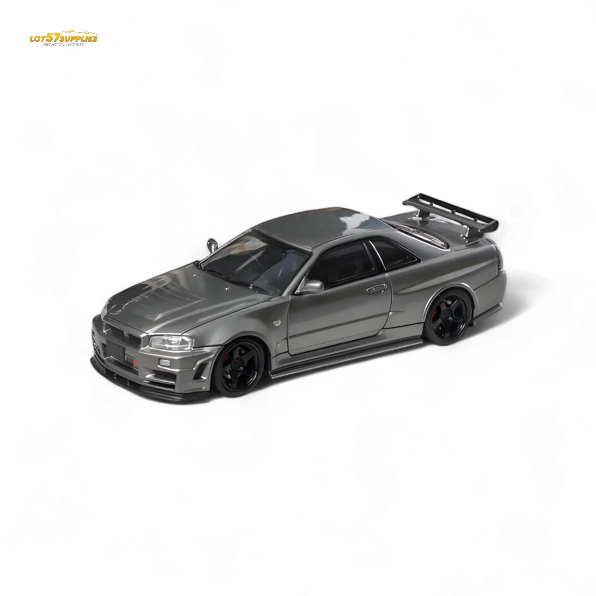 Fuji Skyline R34 GT-R Nismo Z-Tune Gun Grey 1:64 - ToylandEU