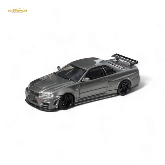  Nissan Skyline R34 GTR Diecast 1 64 Fuji Gun Grey -  ToylandEU™