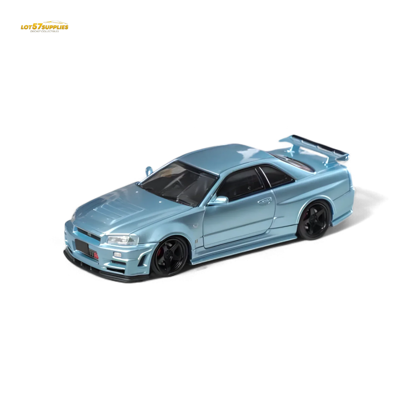 Fuji Skyline R34 GT-R Nismo Z-Tune Ice Blue 1:64 - ToylandEU