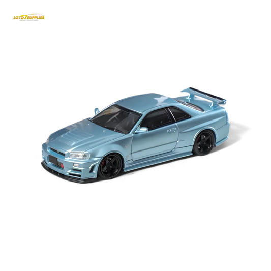  Nissan Skyline R34 GTR Diecast Ice Blue 1 64 Limited -  ToylandEU™