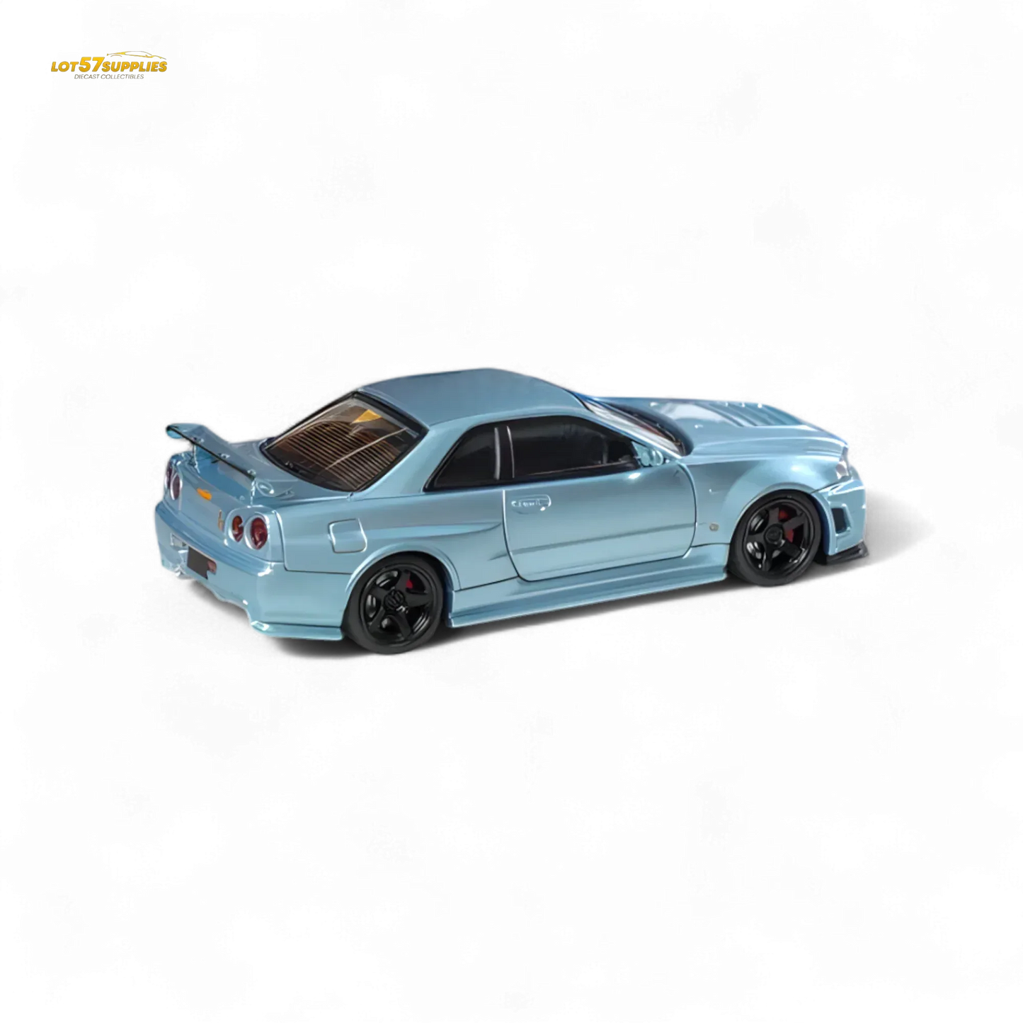 Fuji Skyline R34 GT-R Nismo Z-Tune Ice Blue 1:64 - ToylandEU