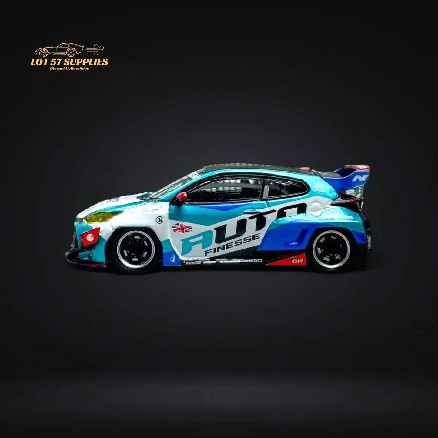 Fuji Toyota Yaris GR Auto Finesse Blue #99 1:64 - ToylandEU