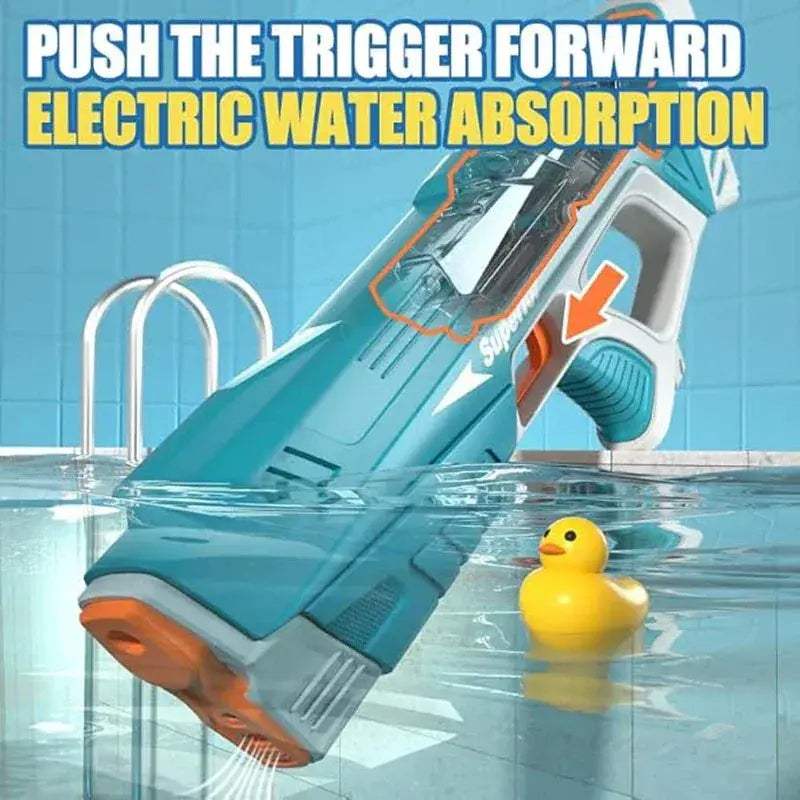 Full Auto Electric Water Gun 43cm Portable Beach Battle Toy - ToylandEU