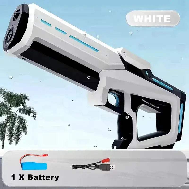 Full Auto Electric Water Gun 43cm Portable Beach Battle Toy - ToylandEU