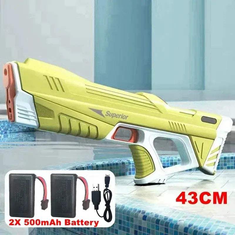 Full Auto Electric Water Gun 43cm Portable Beach Battle Toy - ToylandEU