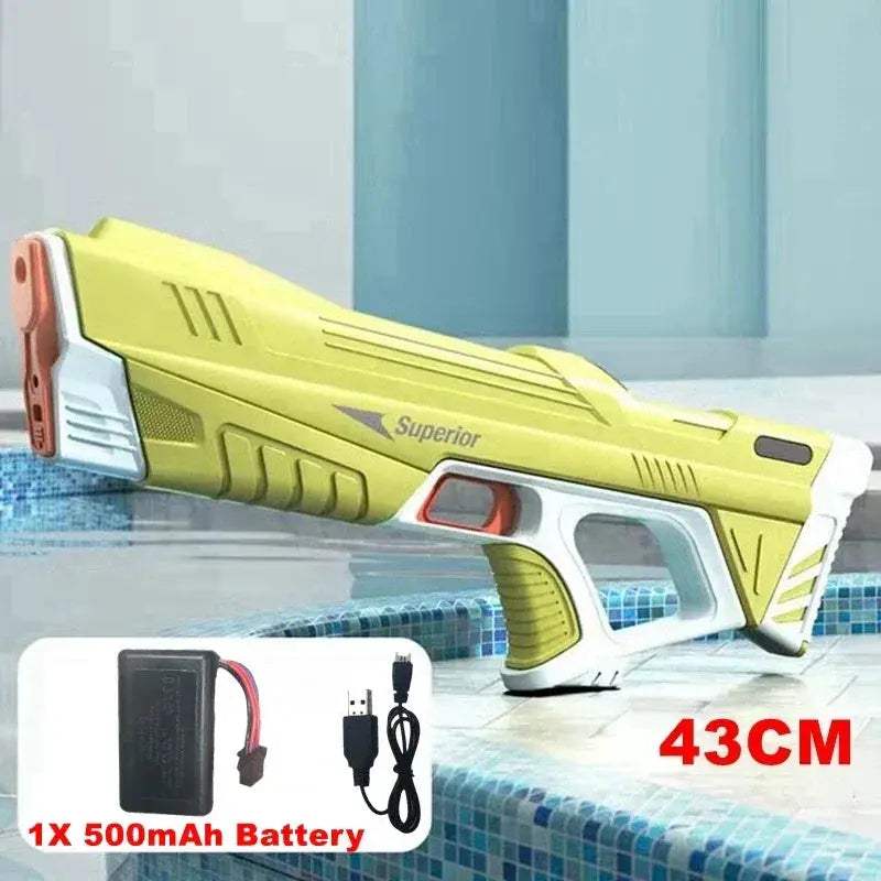Full Auto Electric Water Gun 43cm Portable Beach Battle Toy - ToylandEU