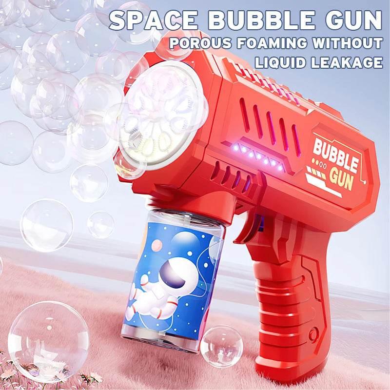 Full Automatic Space Bubble Blowing Toy Bubble Gun Outdoor Bubble Machine Gift Toy Without Bubble Water - ToylandEU