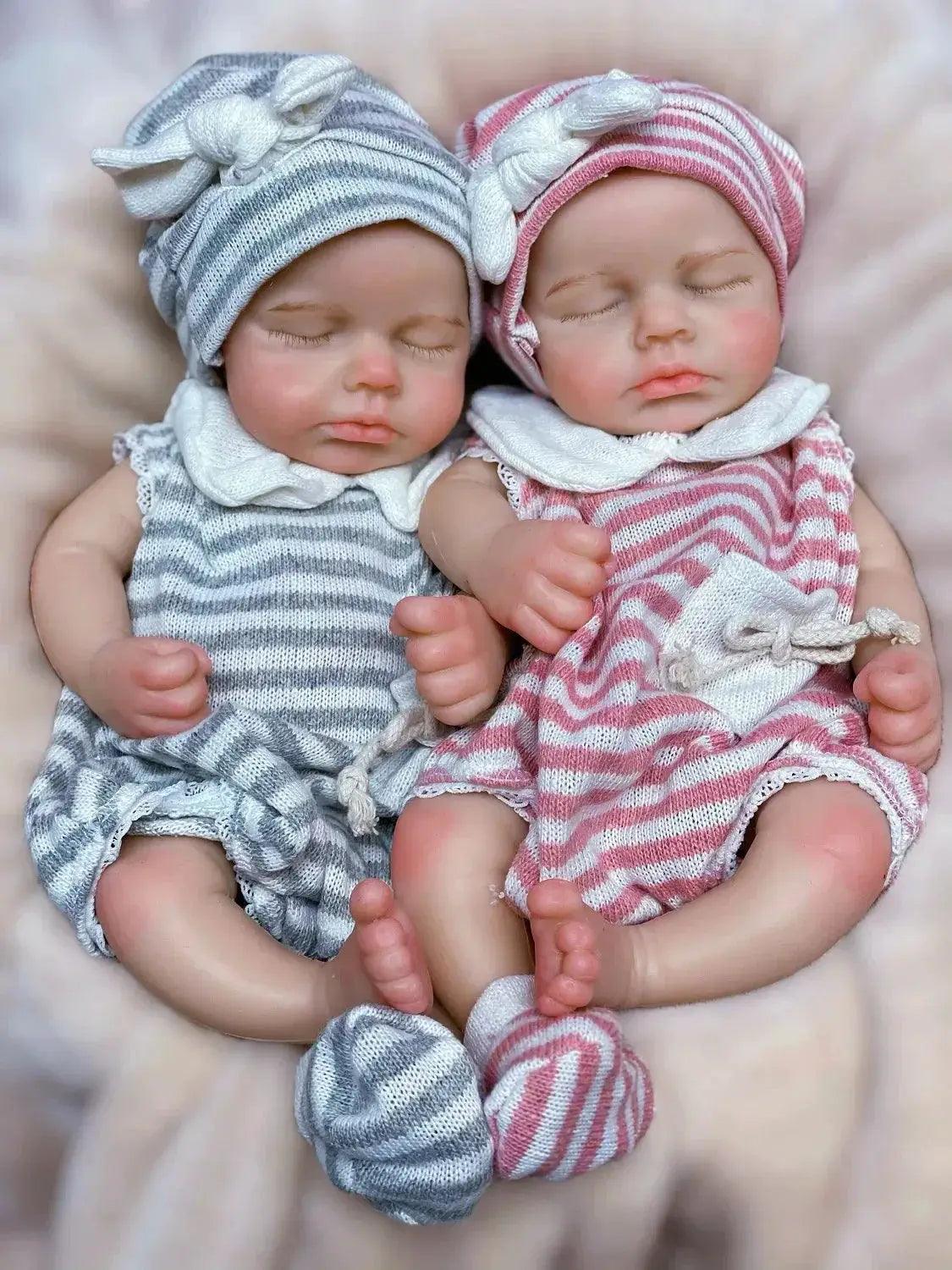  Full Body Silicone Reborn Doll Open Mouth 33cm -  ToylandEU™