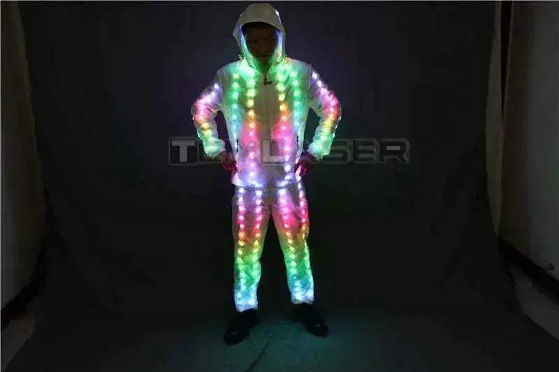  Full Color Pixel LED Lights Jacket Coat Pants Costumes -  ToylandEU™
