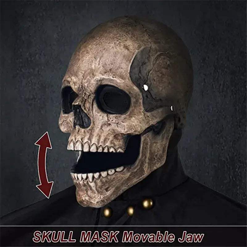  Full Face Skull Mask Movable Jaw For Halloween -  ToylandEU™
