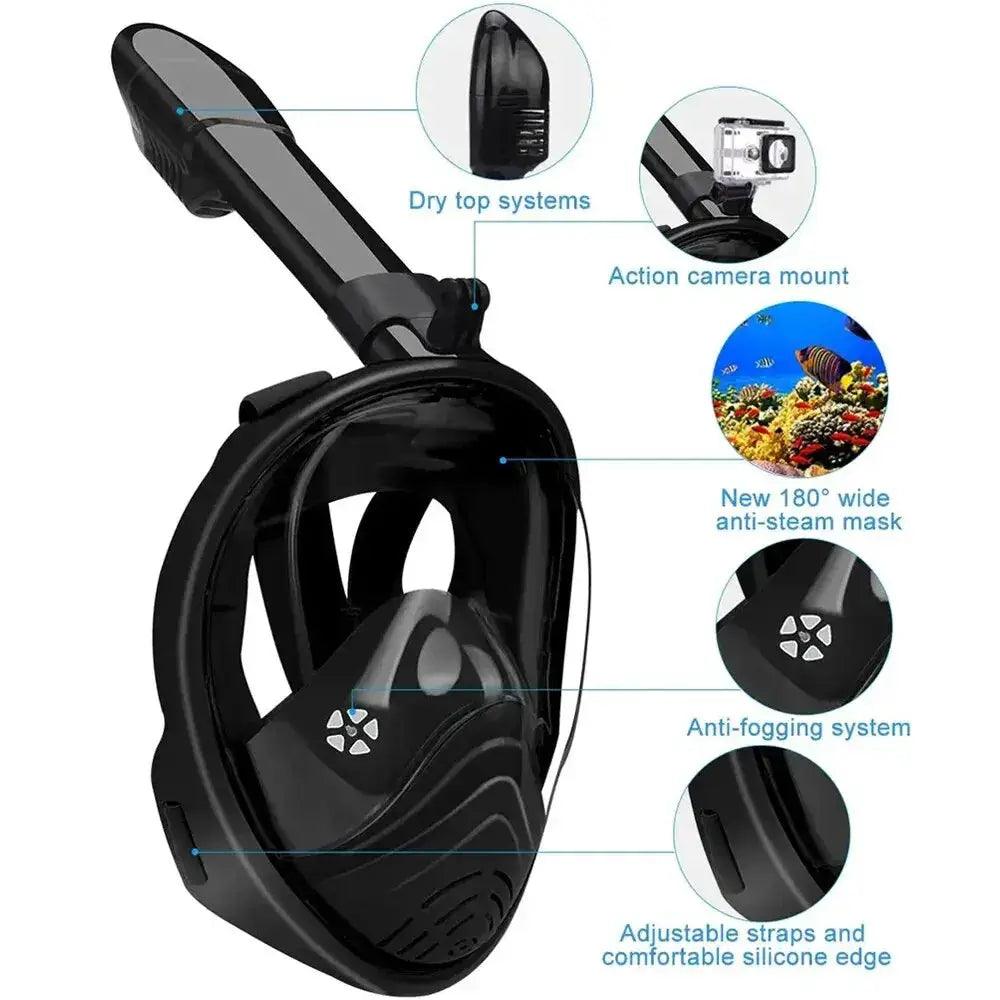  Full Face Snorkel Mask For Kids Anti Fog Longer Tube -  ToylandEU™