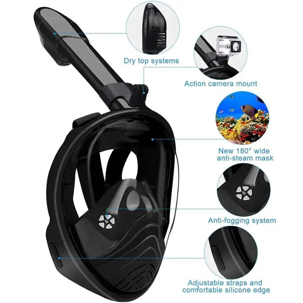  Full Face Snorkel Mask For Kids Anti Fog Longer Tube -  ToylandEU™
