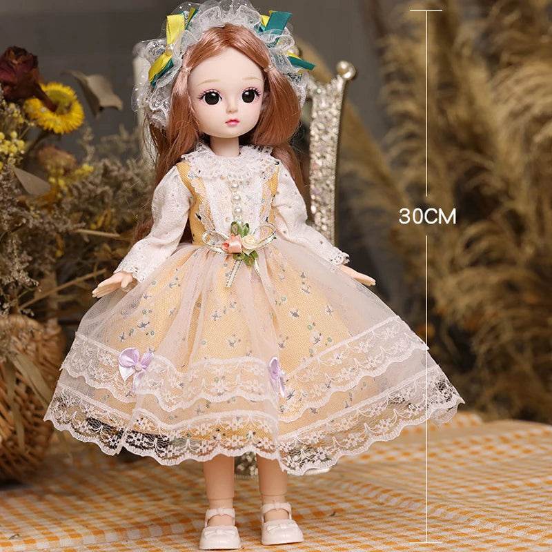 Full Set 1/6 Bjd Dolls 30cm Anime Kawaii Doll Gift - ToylandEU