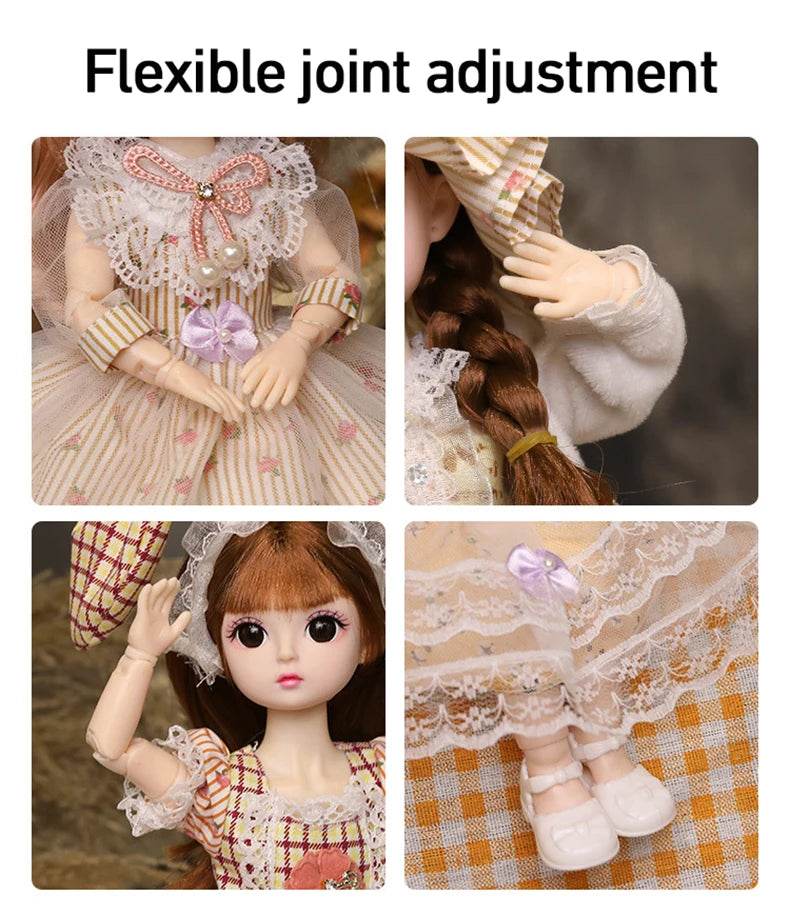 Full Set 1/6 Bjd Dolls 30cm Anime Kawaii Doll Gift - ToylandEU
