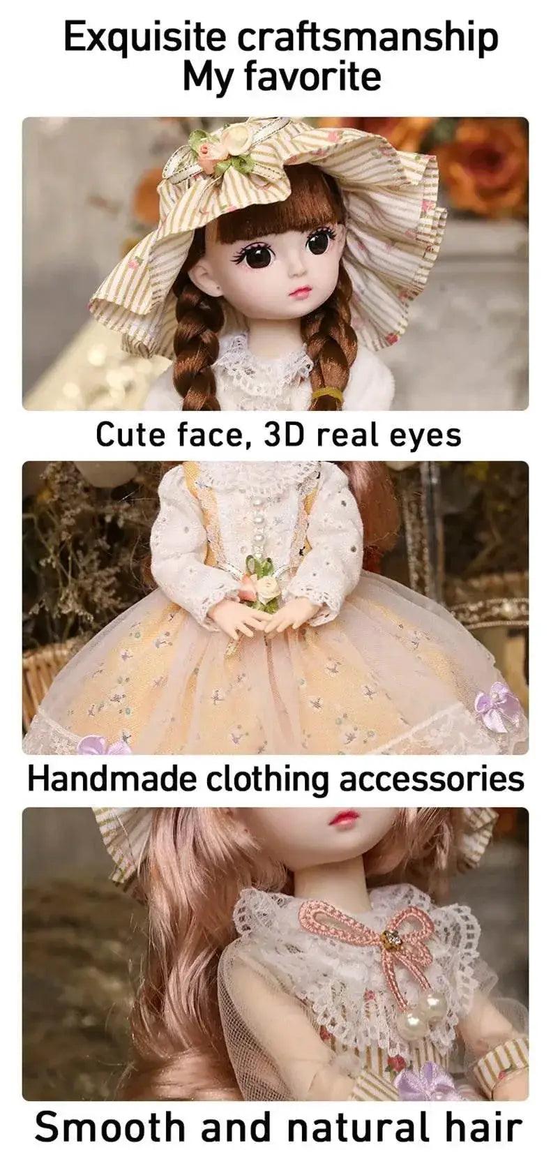  Full Set 1/6 Bjd Dolls 30cm Kawaii Dress Up Toy -  ToylandEU™