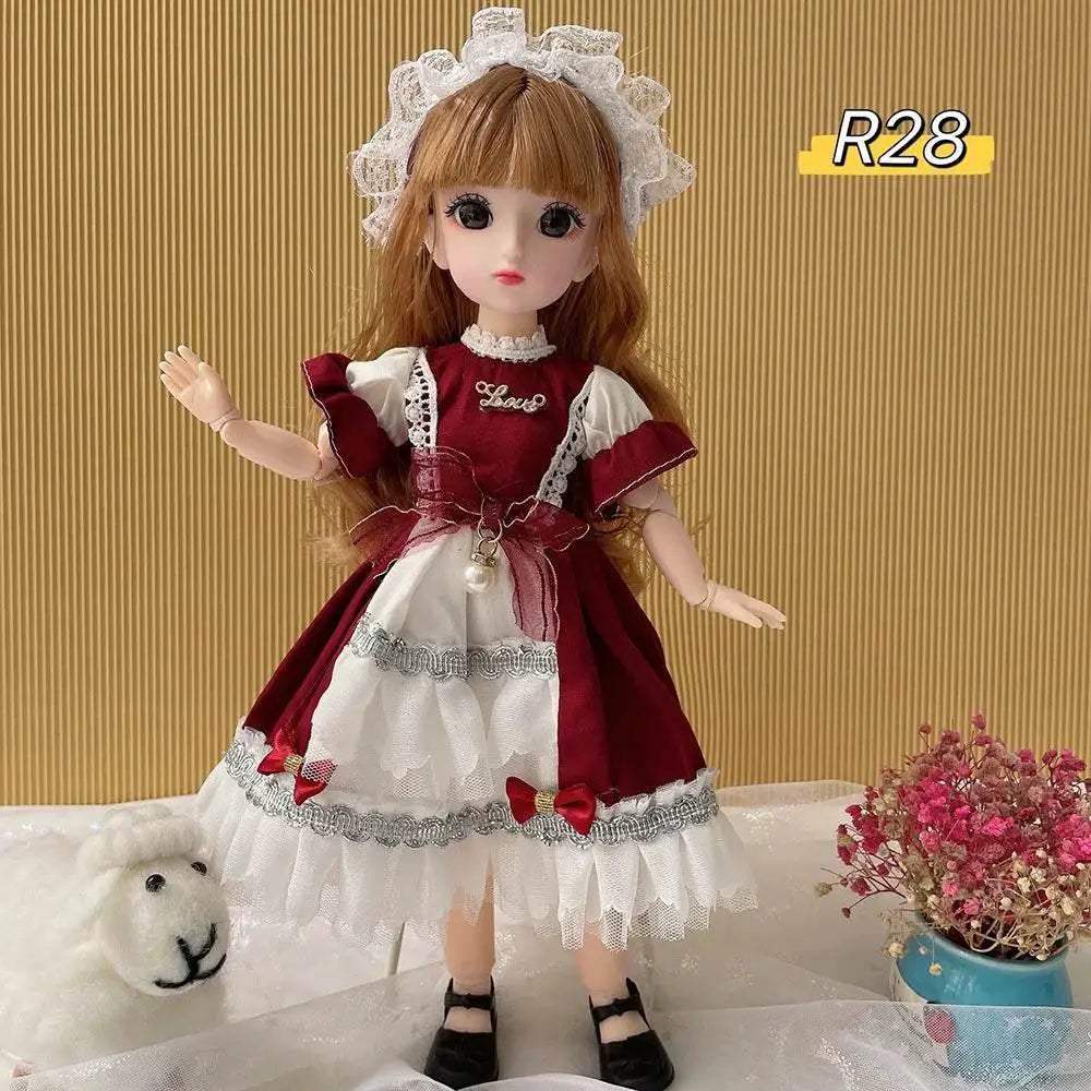  Full Set 1/6 Doll 30cm Anime Bjd Reborn Kawaii Dress Up -  ToylandEU™