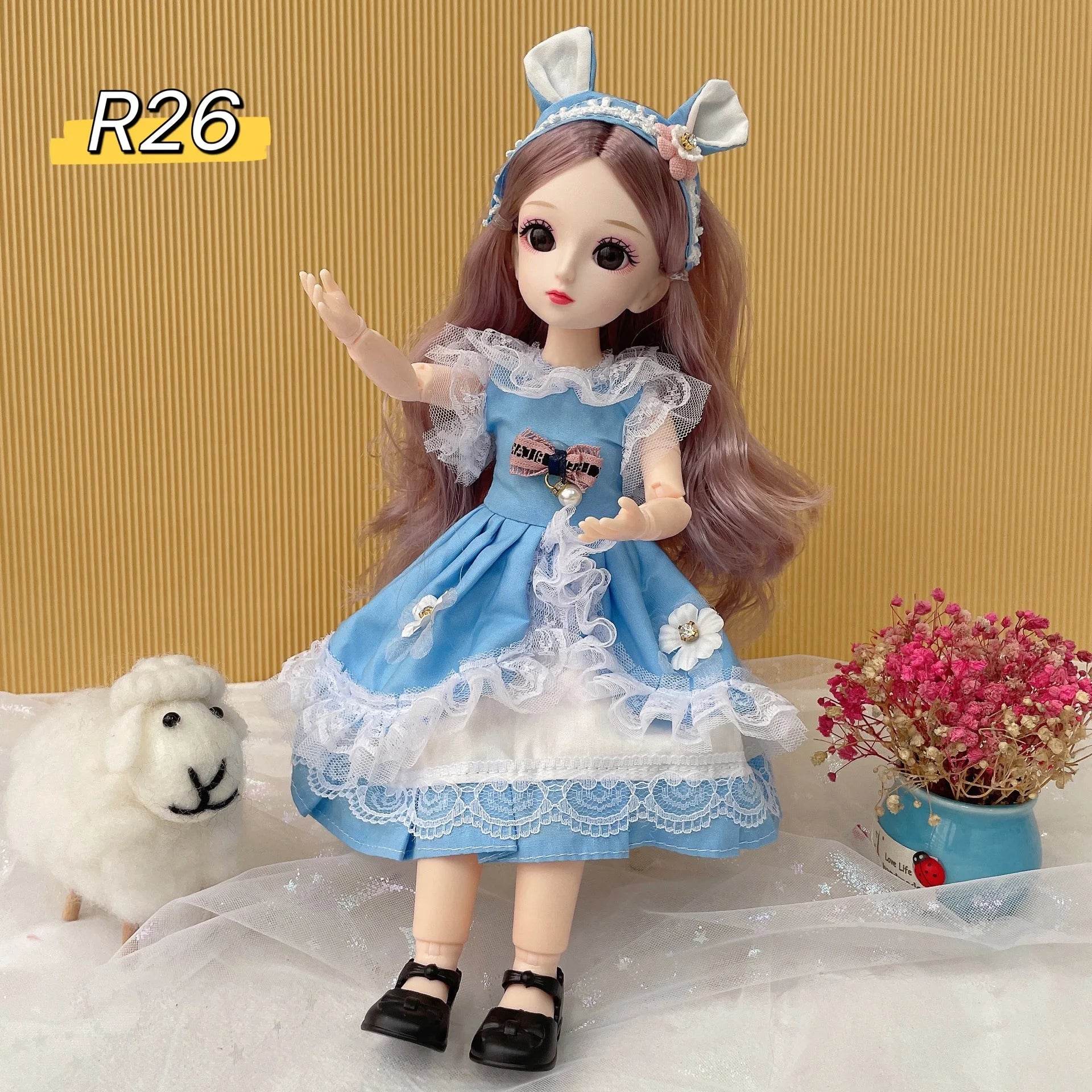 Full Set 1/6 Doll 30cm Anime Bjd Reborn Kawaii Dress Up Toys - ToylandEU