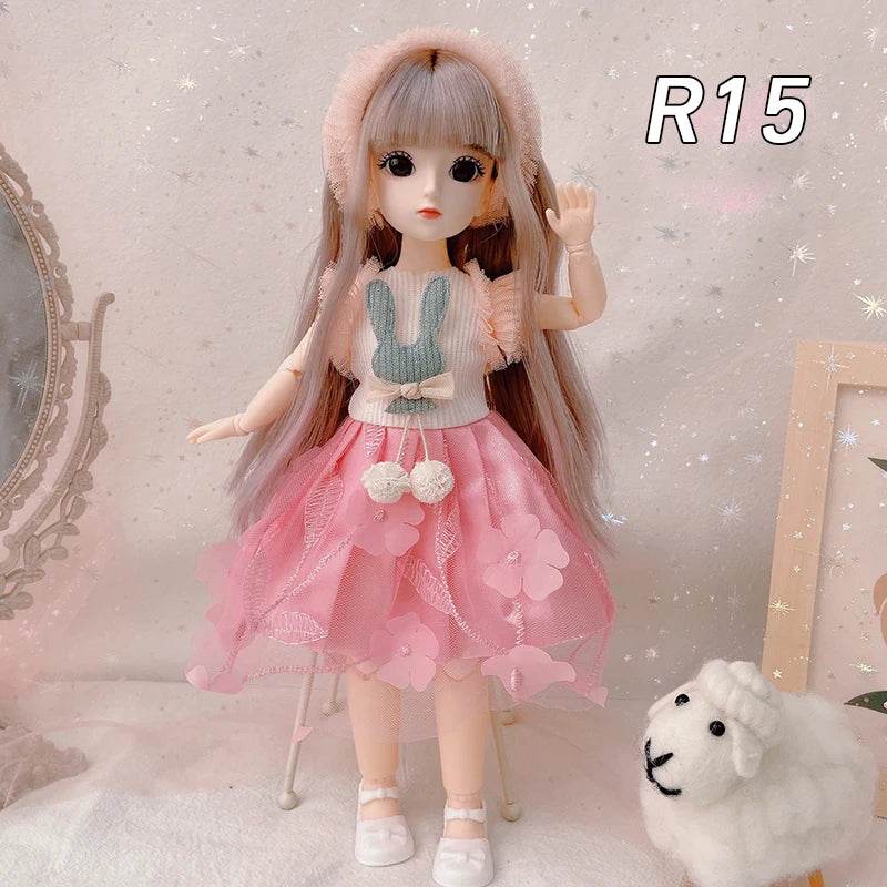 Full Set 1/6 Doll 30cm Anime Bjd Reborn Kawaii Dress Up Toys - ToylandEU