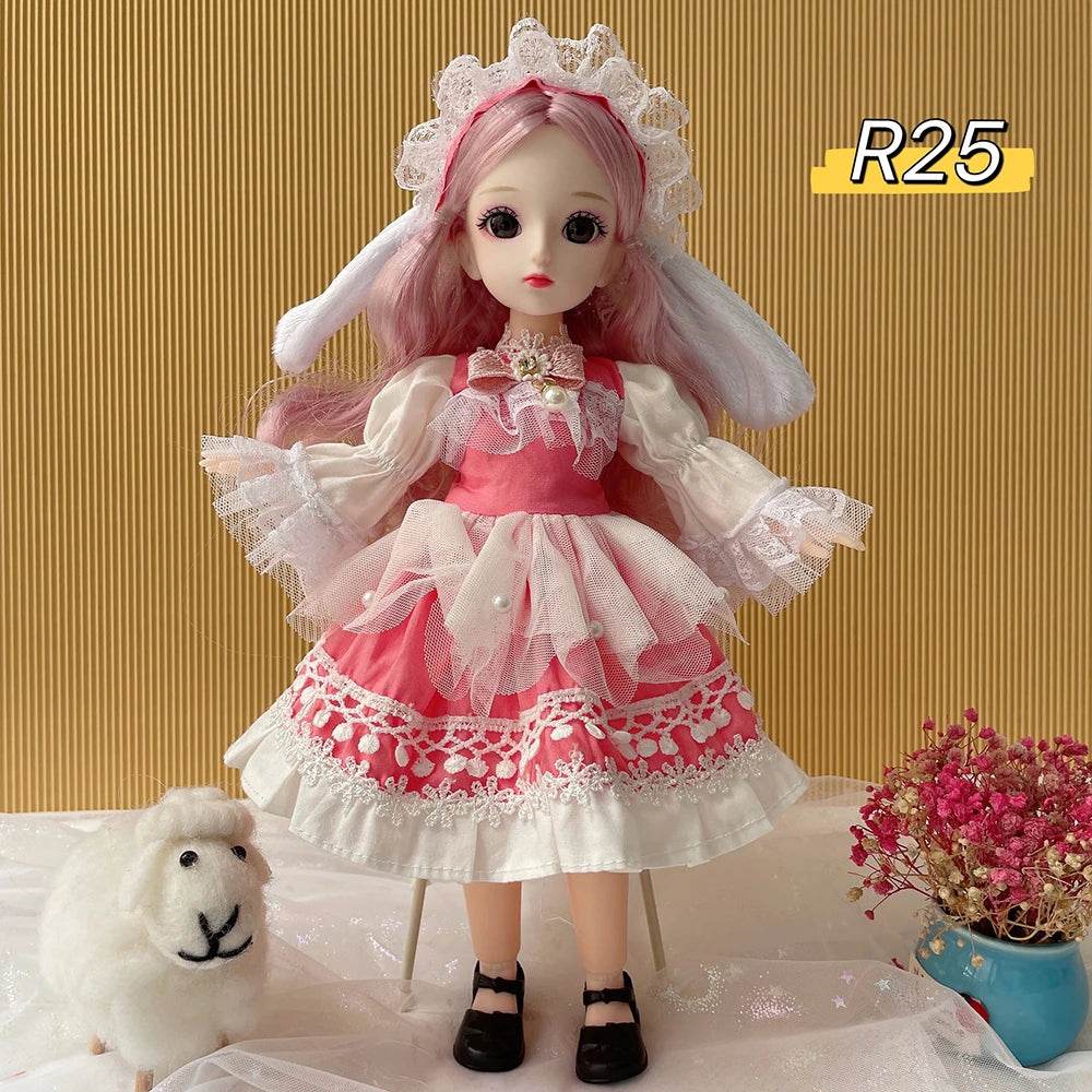 Full Set 1/6 Doll 30cm Anime Bjd Reborn Kawaii Dress Up Toys - ToylandEU