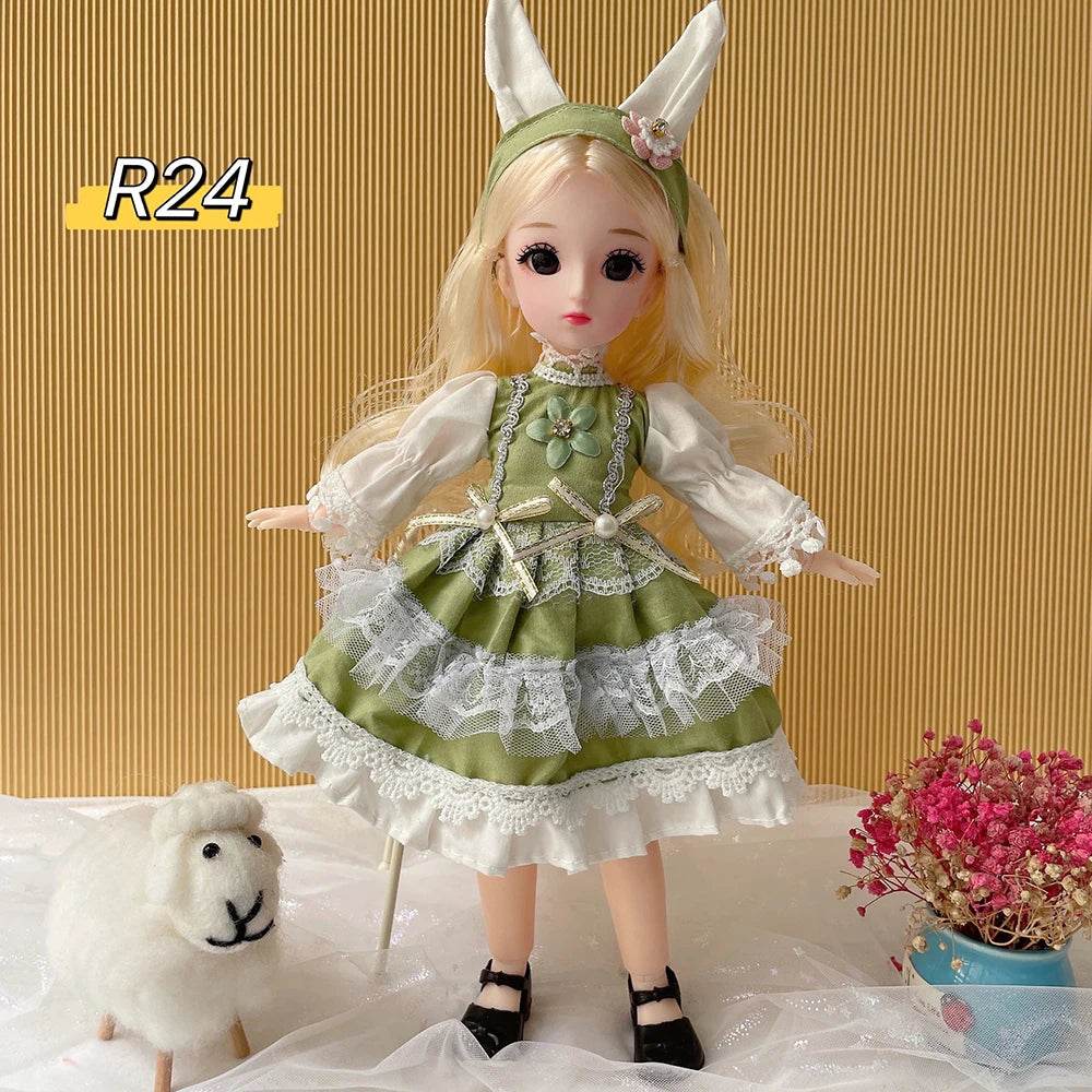 Full Set 1/6 Doll 30cm Anime Bjd Reborn Kawaii Dress Up Toys - ToylandEU