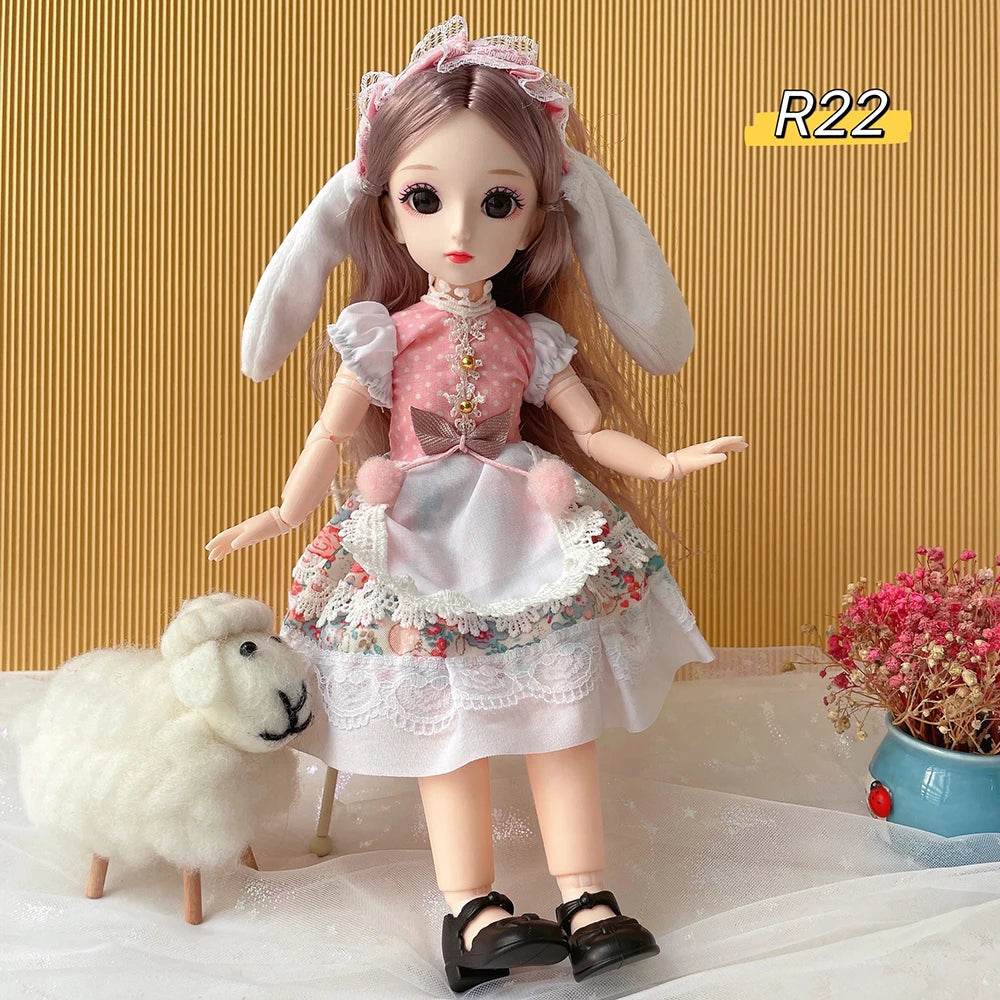Full Set 1/6 Doll 30cm Anime Bjd Reborn Kawaii Dress Up Toys - ToylandEU