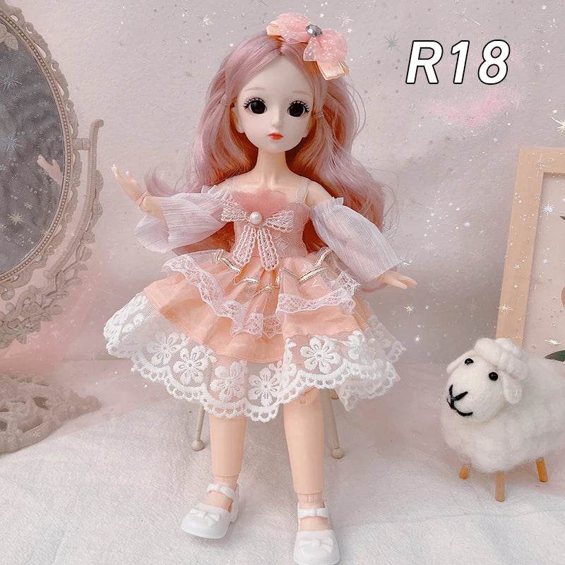 Full Set 1/6 Doll 30cm Anime Bjd Reborn Kawaii Dress Up Toys - ToylandEU