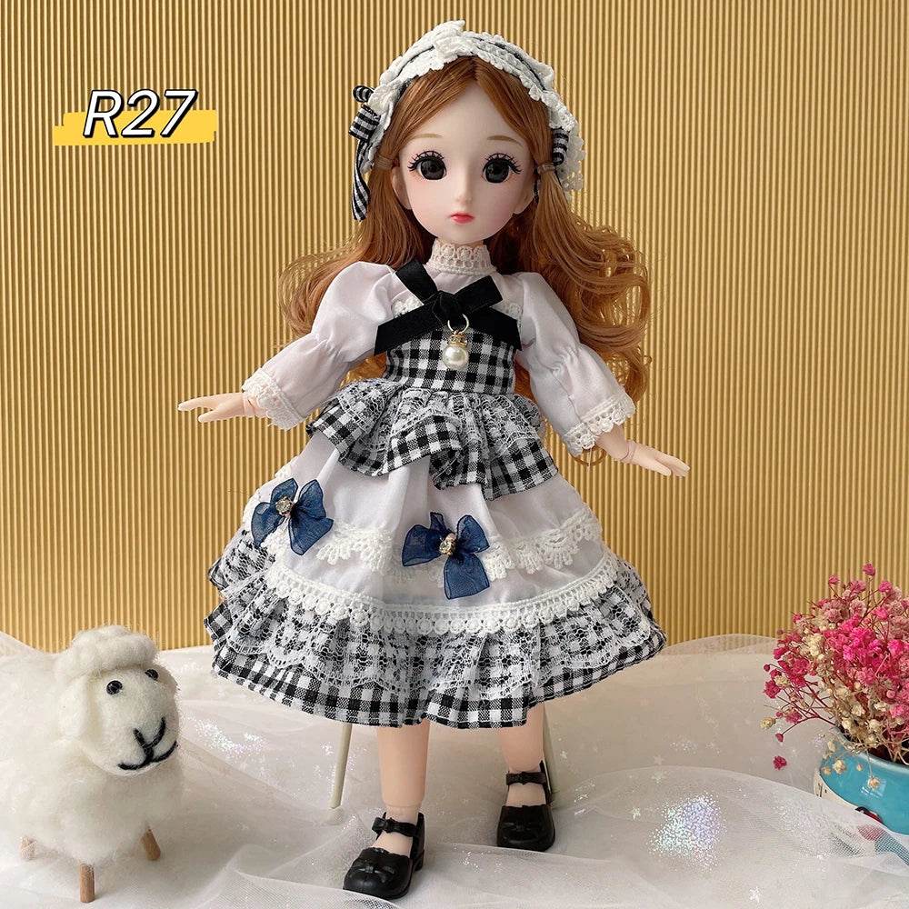 Full Set 1/6 Doll 30cm Anime Bjd Reborn Kawaii Dress Up Toys - ToylandEU